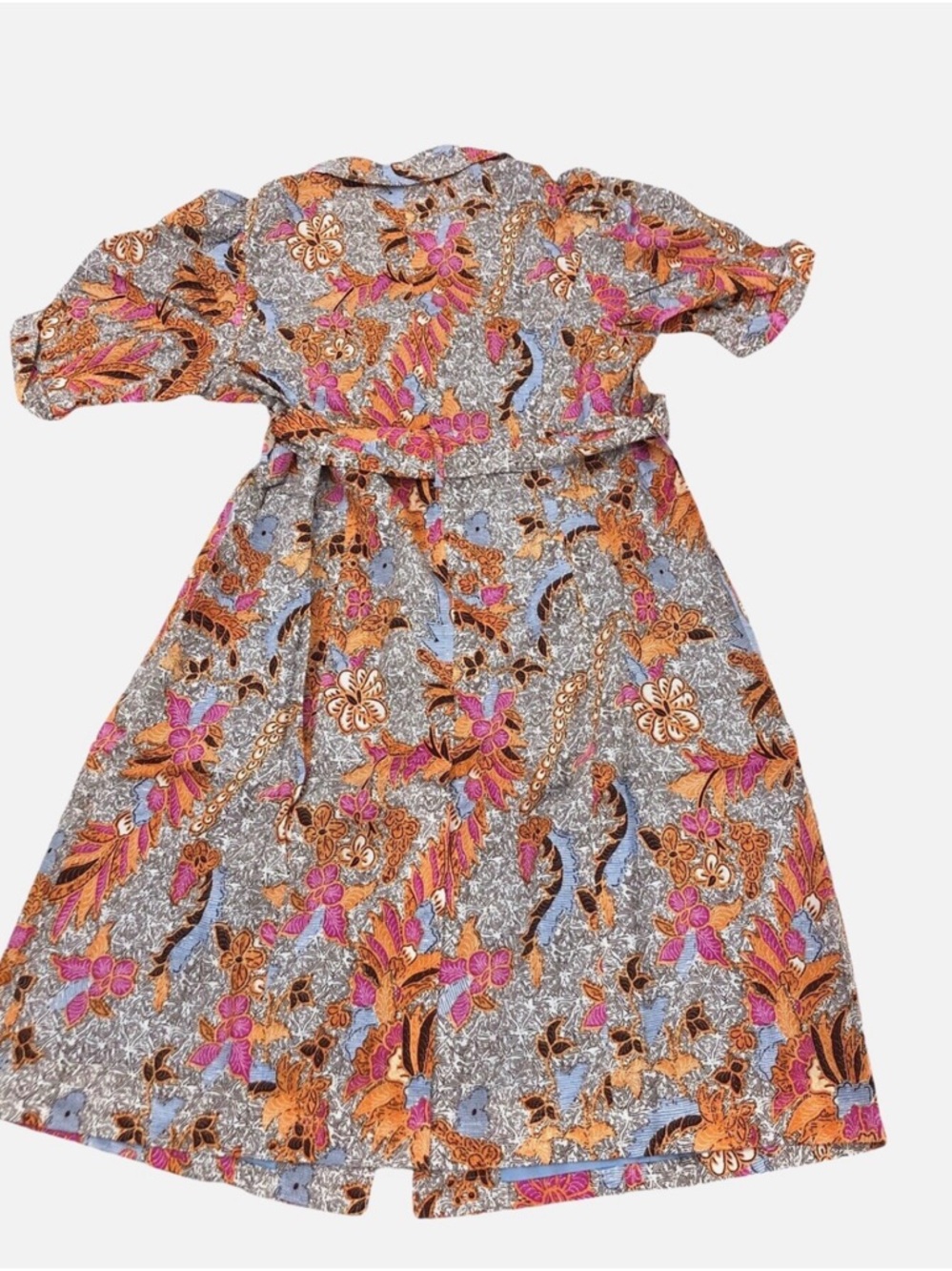 INC International Concepts Multicolor Paisley Tie-Waist Midi Dress - Picture 5 of 5